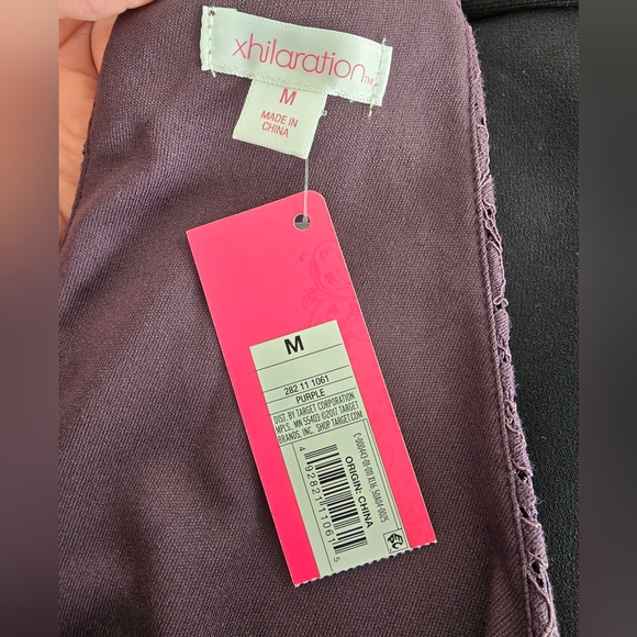 Exhilaration (NWT) Strappy Plum Color Midi Lace Dress - Picture 9 of 10